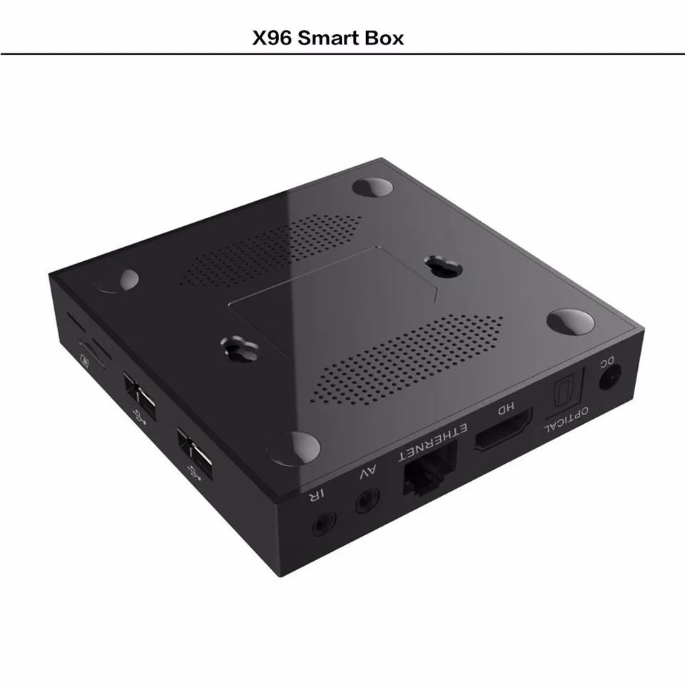 X96 wifi телеприставка 4 K HD 1080 P Smart tv box Android 6,0 развлечения медиаплеер четырехъядерный S905X потоковая сеть 1 ГБ 8 ГБ