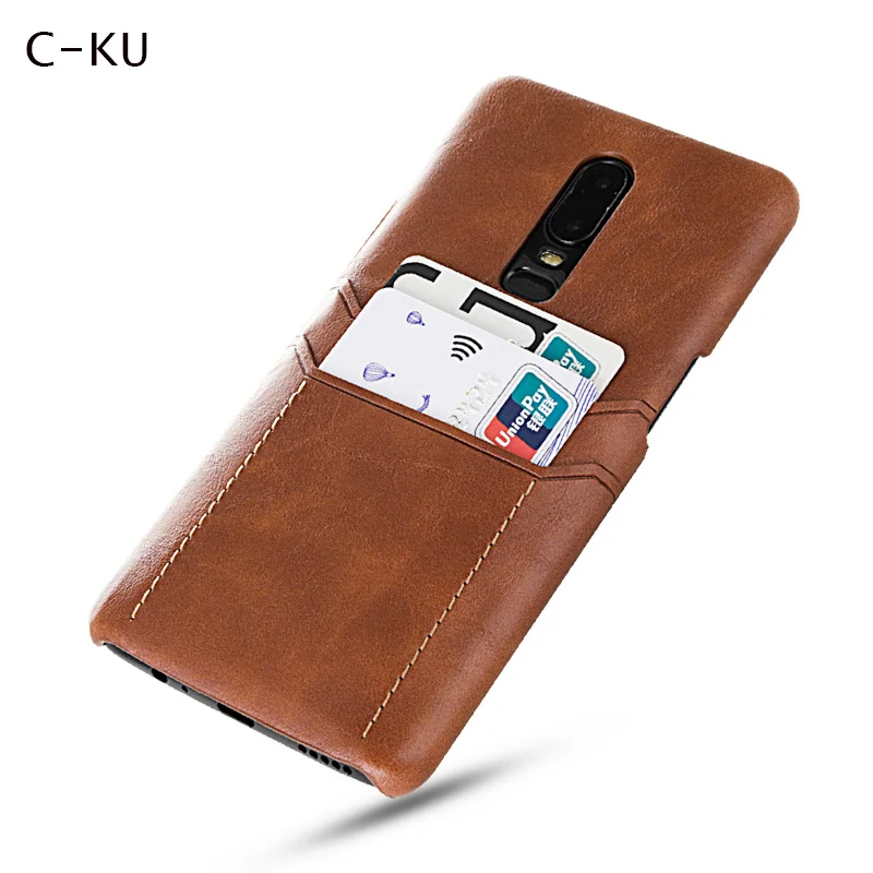 Чехол-держатель для карт One Plus 6 Oneplus6 роскошный кожаный кошелек ударопрочный