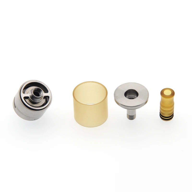 SS316L Dvarw MTL RTA 5ml Rebuildable Tank 22mm Atomizer 510 PEI Drip Tip SS316L Dvarw MTL RTA 5ml Rebuildable Tank 22mm Atomizer 510 PEI Drip Tip