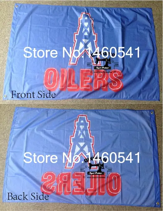 Houston Oilers Flag 3ft x 5ft Polyester NFL Houston Oilers Banner