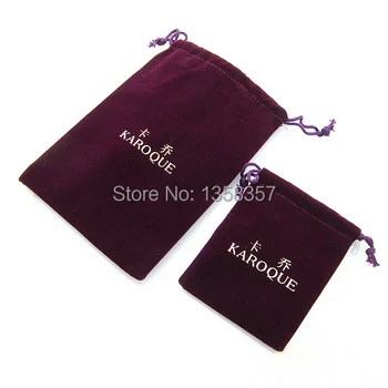 

High quality velvet drawstring jewerly bag for necklace/trinket,Size can be customized,Various colors are available.,wholesale.