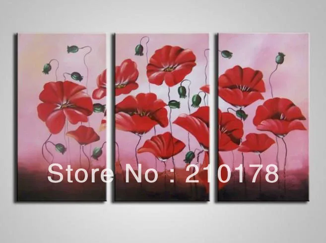 

handmade oil painting on canvas modern 100% Best Art Flower oil painting original directly from artis FL3-142