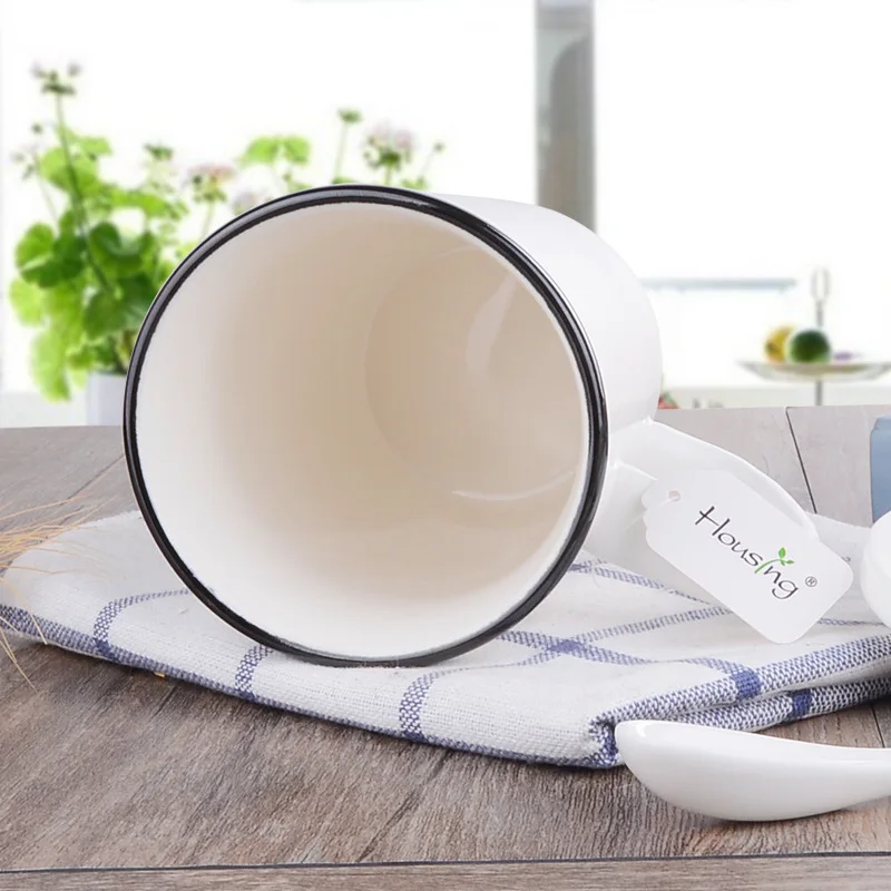 Керамическая чашка с изображением кота персональная мультяшная кружка для