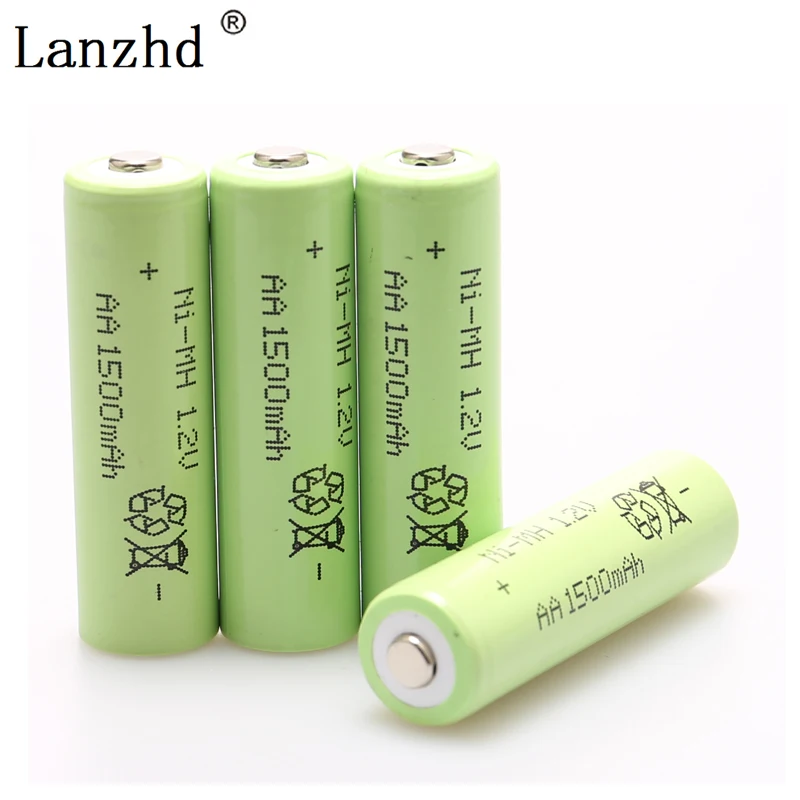 AA батарея 1,2 V перезаряжаемые батареи AA 1500mah Ni MH предварительно Заряженная аккумуляторная батарея 2A Baterias для камеры игрушки дистанционного управления