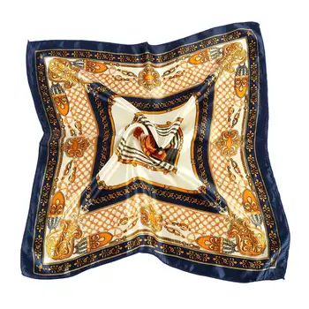 

2019 Fashion Scarves for Women Print Satin Silk Scarf Female 50*50cm Square Shawl Bandana for Head Large Scarfs For Ladies