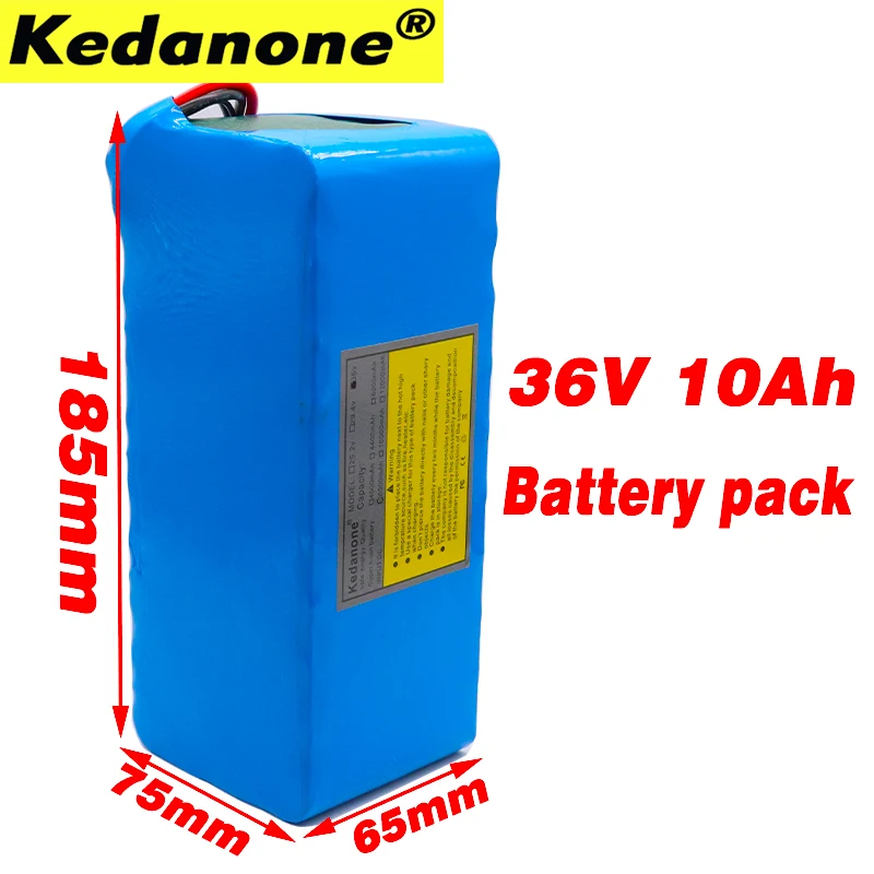 100% 36V 10S4P 10Ah 500W высокая мощность и емкость 42V 18650 литиевая батарея ebike Электрический