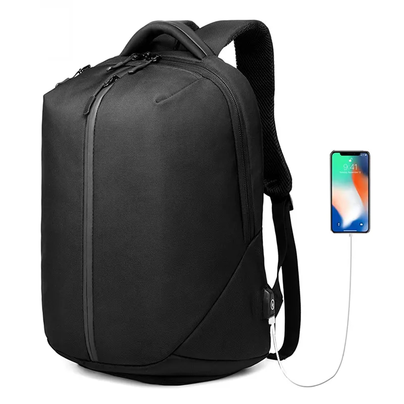 

OZUKO laptop Backpack Men 1680D Oxford USB charging Travel Backpack Anti Theft Waterproof zipper Fitness bag Shoes Pocket