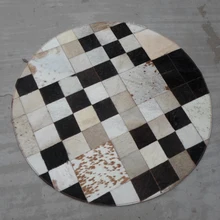 Модный художественный ковер натуральный ковер из яловой кожи витрина