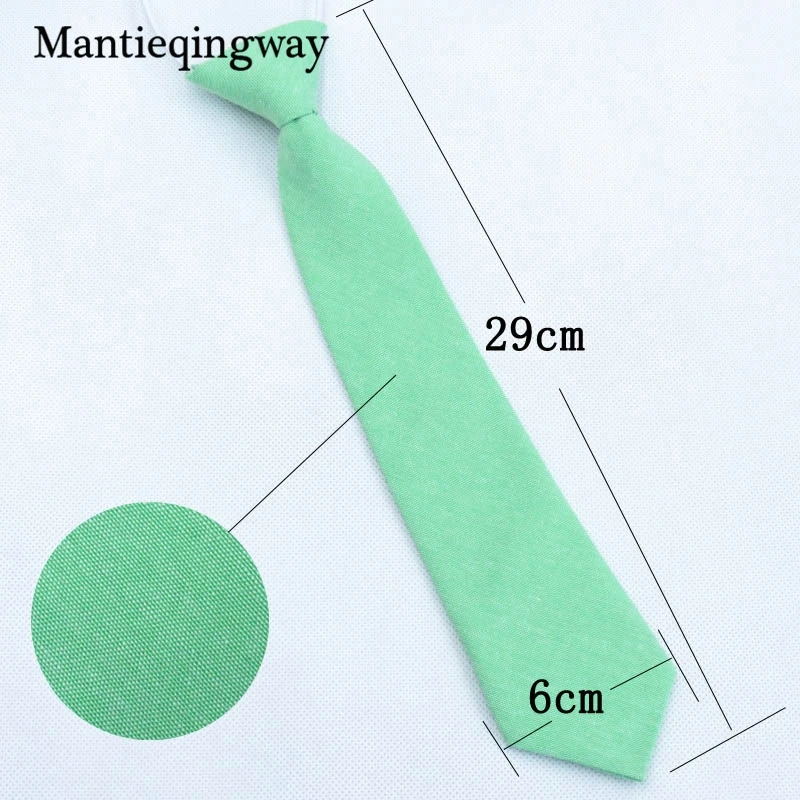 Бренд Mantieqingway Бизнес хлопок Галстуки Дети Галстуки цвет розового леденца галстук Gravata строгое украшение на шею Цельный Галстук детские