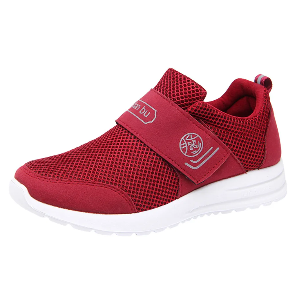 

KANCOOLD women sneakers red running shoes slip-on sport shoes breathable mesh casual shoes zapatillas mujer deportiva size 35-41