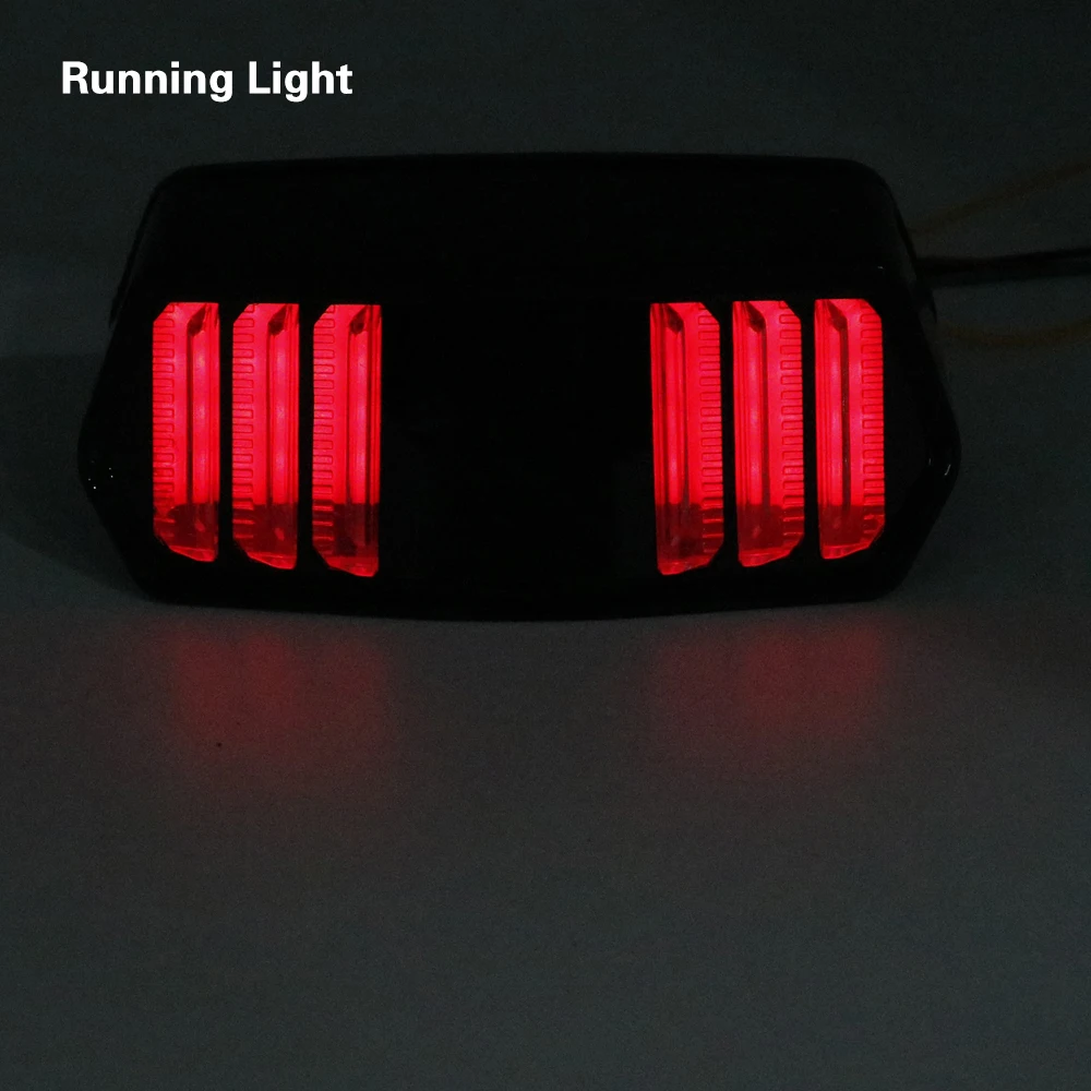 Motorcycle LED Brake Stop Signal Tail Light Street Bike Rear Indicator Turn Signal Light for Honda MSX125 CBR650F CTX700 700N (2)