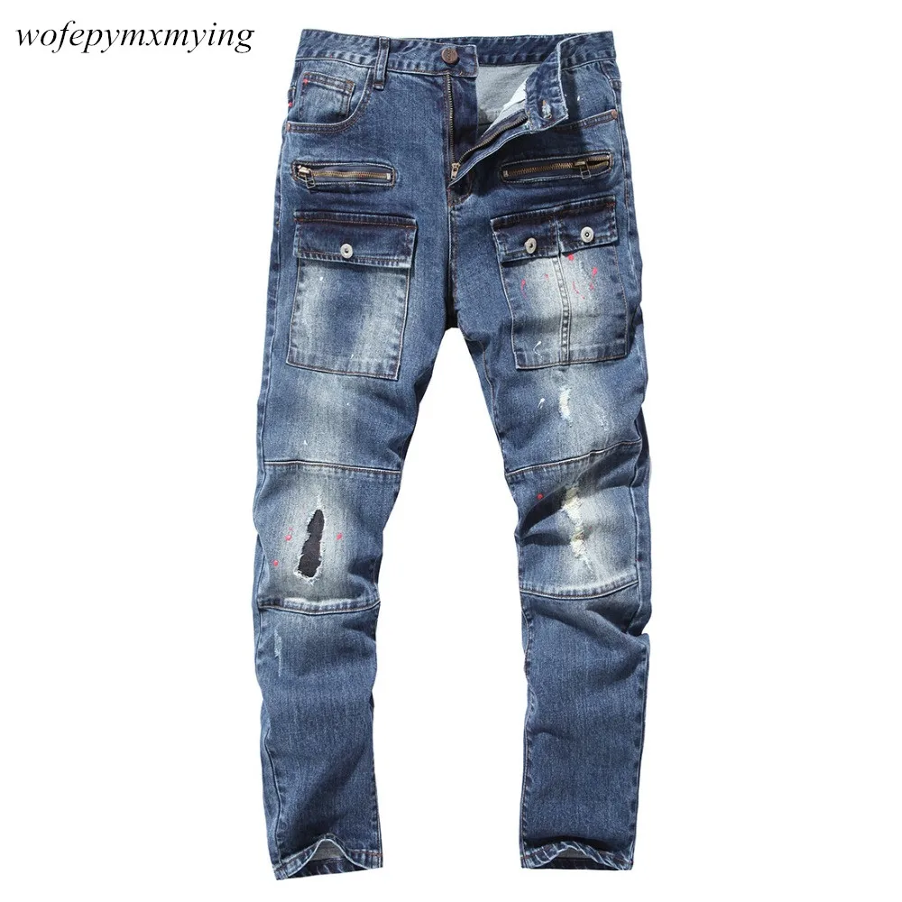 Aliexpress.com : Buy New Models Grey Style Distressed Skinny Jeans Men ...