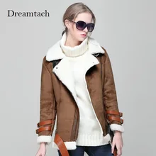 Бренд dreamtach женские куртки модные пальто Верхняя одежда замша ткань кашемир отложной воротник высокое качество женские пальто парки