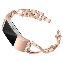 Ouhaobin женские часы ремешок для Fitbit Charge 2 из нержавеющей стали