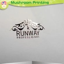 Металлическая этикетка(серебро) узор художественные слова Мода имеет индивидуальность