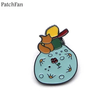 

20pcs/lot A0396 Patchfan Little Prince Enamel Pins brooches Jewelry Cartoon Kids Girls Shirt Coat DIY decoration Clothes Badge