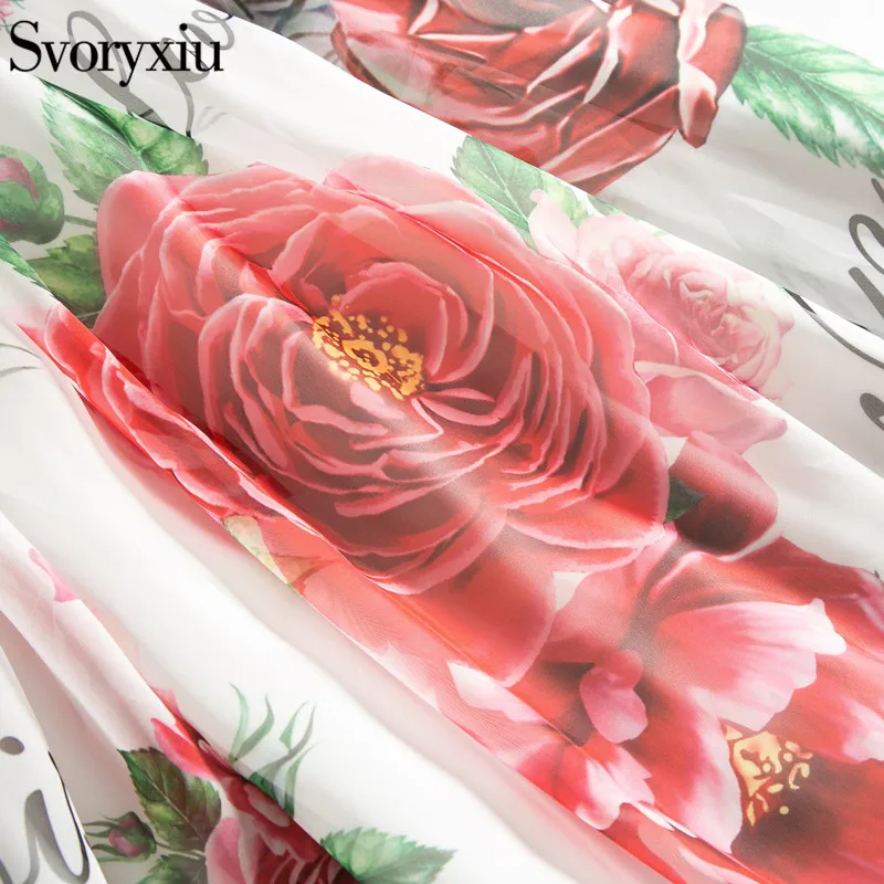 Runway Designer Boho Maxi Dress Women's Elegant Beach Vacation Flower Printing Long Dress Bow Collar Floor-Length Party Dresses
