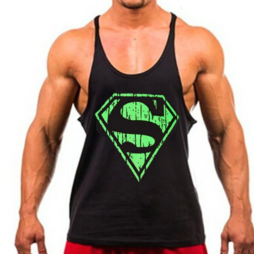 New Brand Mens Gym Tanks Men's GYM Tank Tops Sports Fitness Crossfit Clothes Stringer