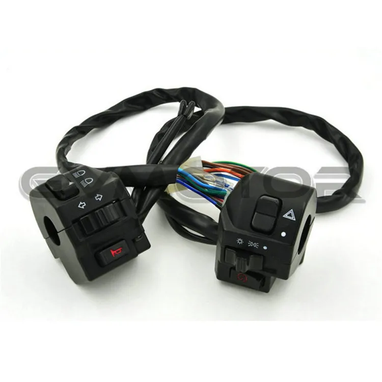 Interruptor de motocicleta cromado de aluminio para interruptores Harley Davidson Controlador universal de motocicleta Sistema eléctrico faro Interruptor de motocicleta cromado de aluminio para interruptores Harley Davidson Controlador universal de motocicleta Sistema eléctrico faro