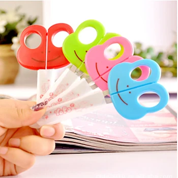 

Cartoon Animals Students Scissors Stationery Paper Cutter DIY Craft Shear Kids Plastic Safe Scissors School Office Supplies