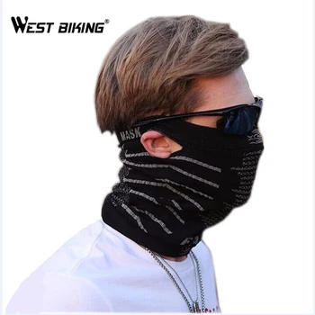 

WEST BIKING Hanging Ears Bicycle Face Mask Multifunction Scarf Windproof Face Mask Portable Scarf Headgear Cycling Cap Masks