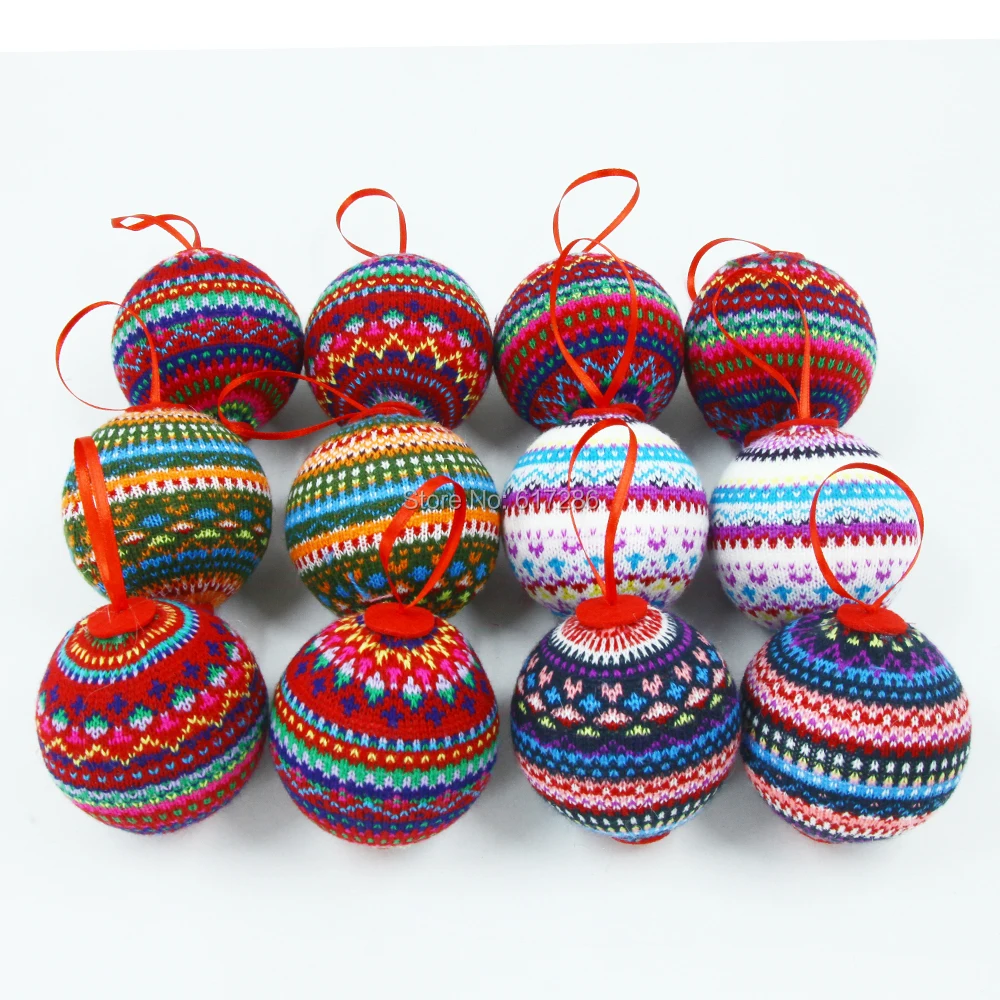 Knitted christmas tree ornaments pattern