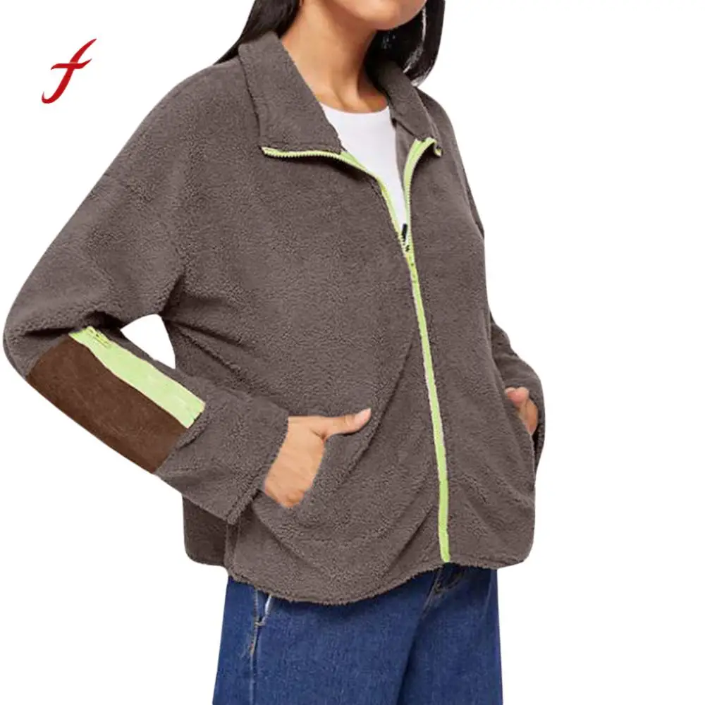 2018 Spring Autumn Women's Jacket Zipper Long Sleeve