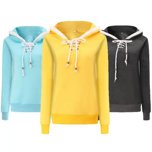 Толстовка Женская с капюшоном желтая черная синяя 2017|sweatshirts ladies|ladies hooded topwoman fashion
