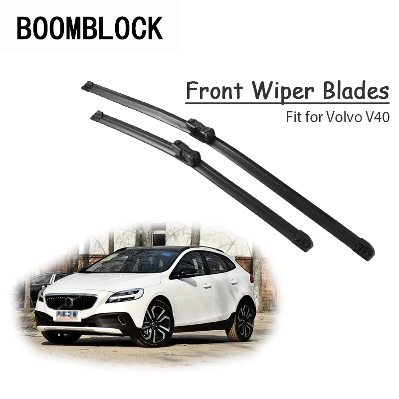 BOOMBLOCK 2pcs Car Accessories Windshield Rubber Original Wiper Blades