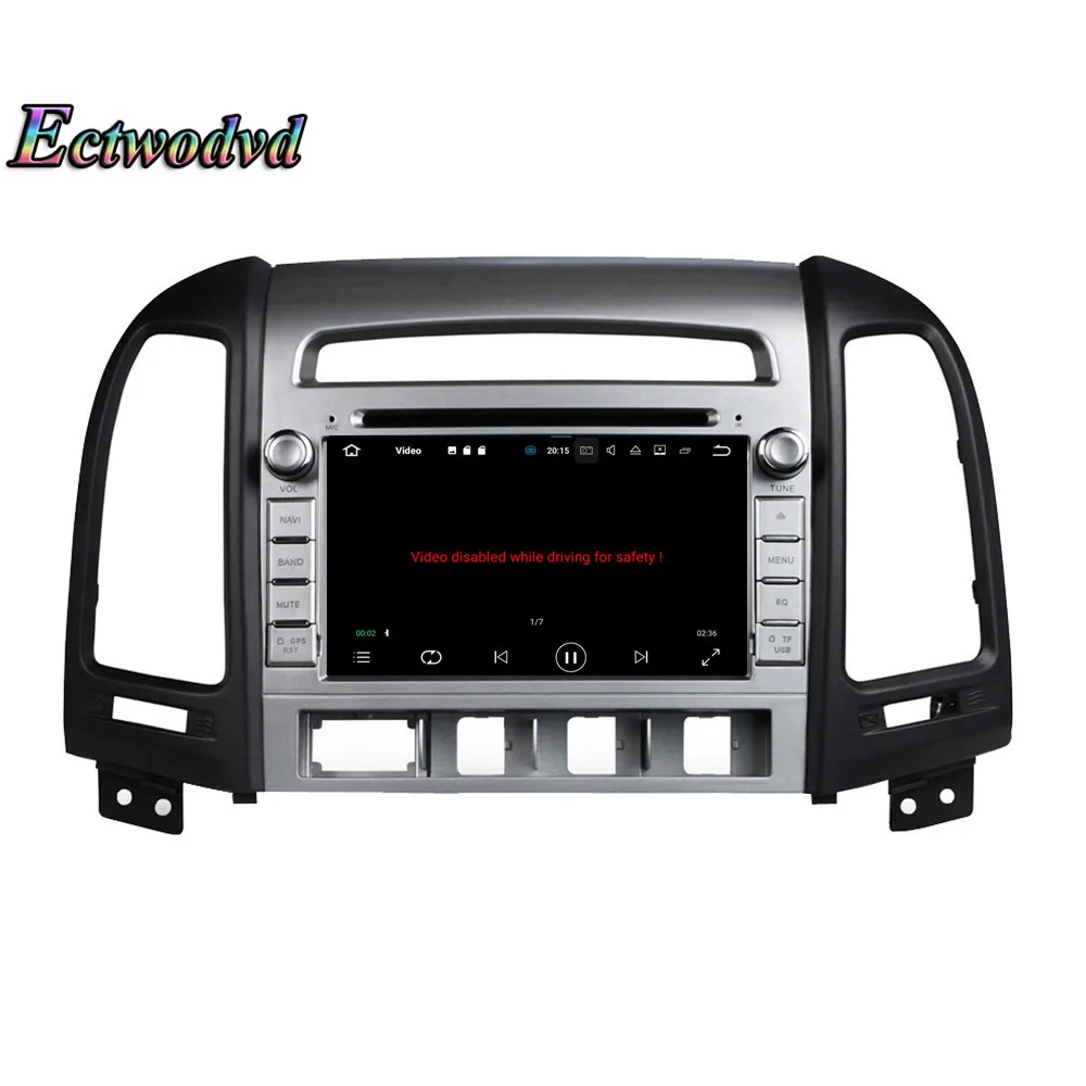 Top Ectwodvd Octa Core 4G RAM 64G ROM Android 9.0 Car Multimedia DVD Player GPS HeadUnit for Hyundai SANTA FE 2012 2013- 18
