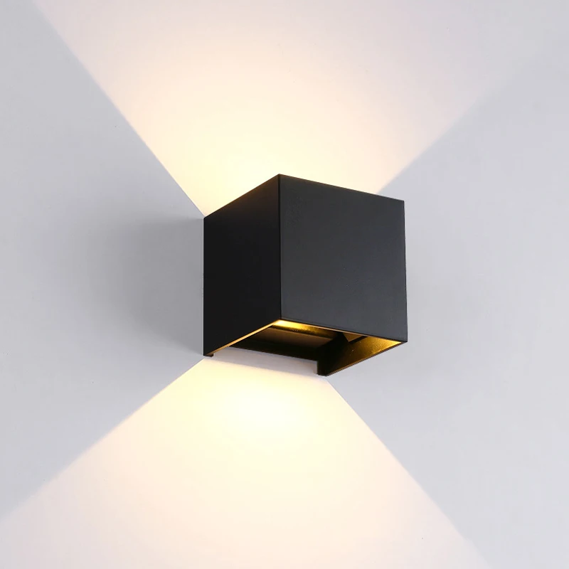 12W Modern Minimalist Waterproof Led Wall Light Outdoor Wall Lamp Aluminum Up Down Wall Lighting AC85-265V Courtyard Wall Sconce (9)