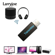 Larryjoe беспроводной Bluetooth передатчик стерео аудио музыкальный адаптер для ТВ-телефона