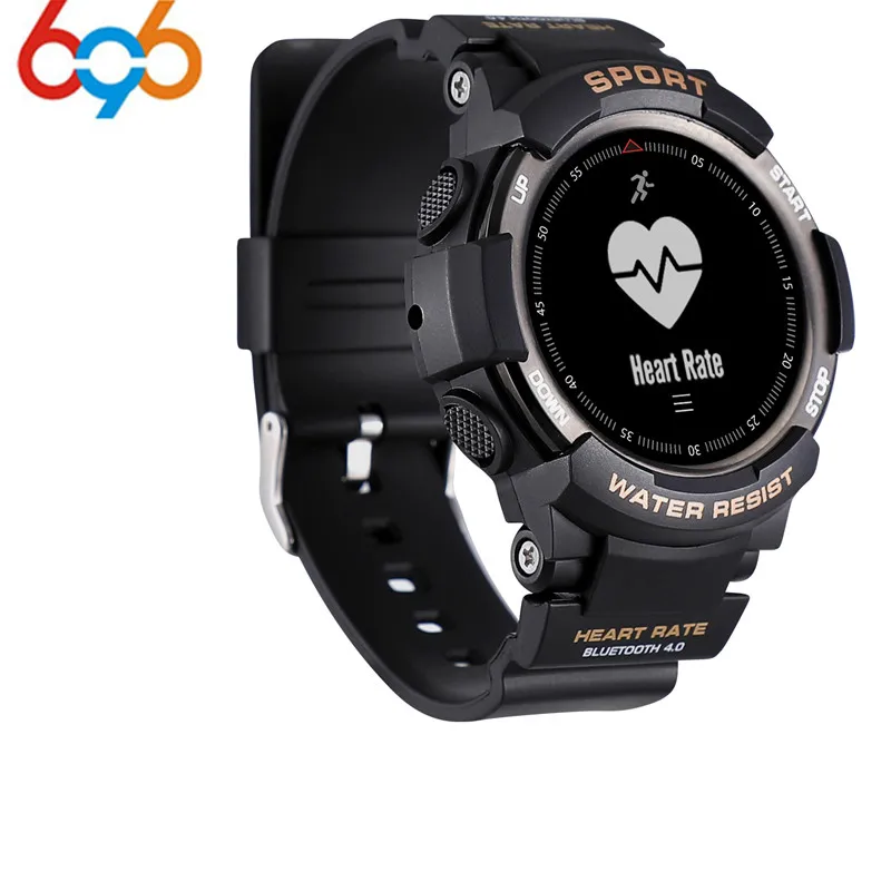 

2018 NEW No.1 F6 Smartwatch IP68 Waterproof Bluetooth 4.0 Dynamic Heart Rate Monitor Smart watch For Android Apple Smart Pho