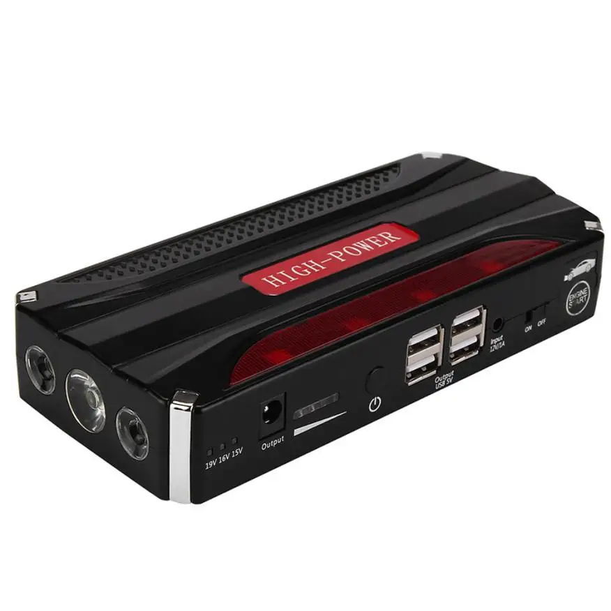 

Car Electronics 1pcs car usb charger 68800mAh Portable Car Jump Starter Pack Booster Battery Charger 4 USB Power nov30