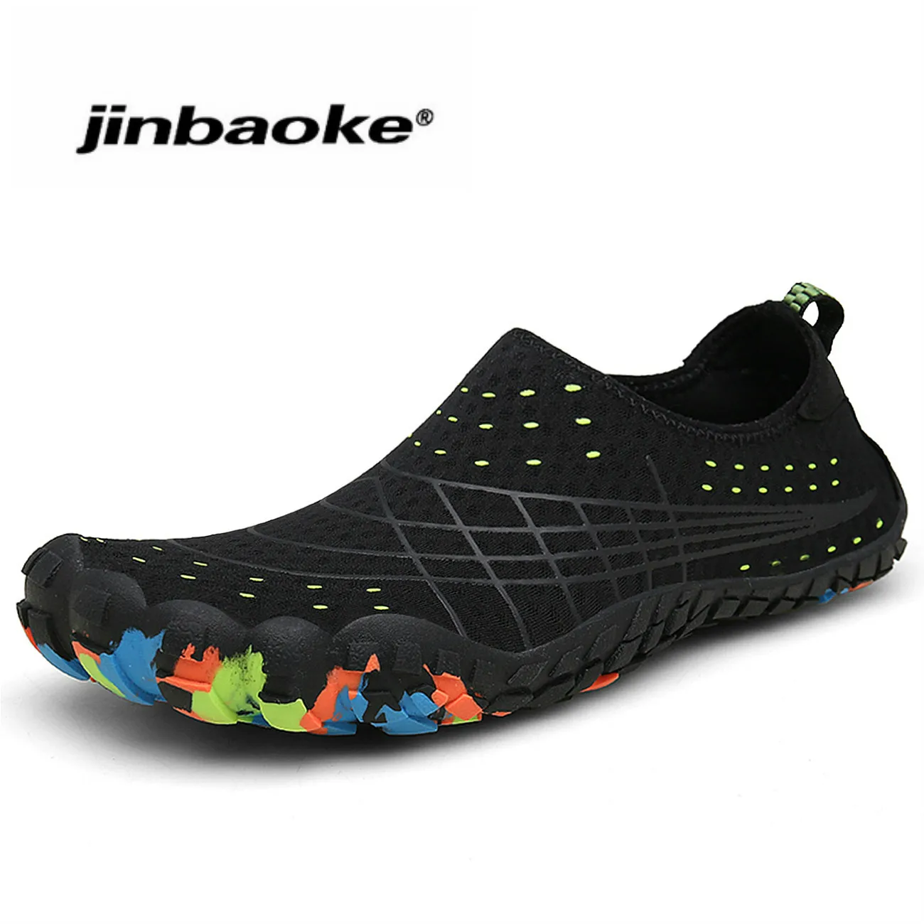 JINBAOKE الصيف في الهواء الطلق السباحة أحذية ماء الرجال شاطئ أحذية للجنسين شقة لينة الساحلية المشي المنبع رياضية البحرية الصيد JINBAOKE الصيف في الهواء الطلق السباحة أحذية ماء الرجال شاطئ أحذية للجنسين شقة لينة الساحلية المشي المنبع رياضية البحرية الصيد