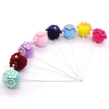 

10pcs Wedding Decoration Colorful Balloon Cake Topper Baby Shower Birthday Ball Cake Topper Flags Cake Dessert Decor