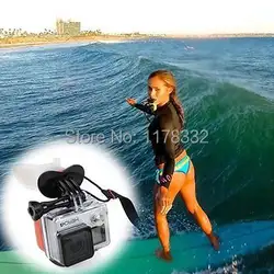 Бесплатная поставка + номер отслеживания Сёрфинг стрелять Surf манекен Укус Рот гриль крепление ремешок для GoPro HD Hero 3 3 + 4 sj4000 sj5000