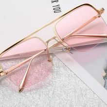 Модные стильные солнцезащитные очки карамельные металлические дизайнерские Винтажные Солнцезащитные очки для женщин мужские праздничные аксессуары KX8576