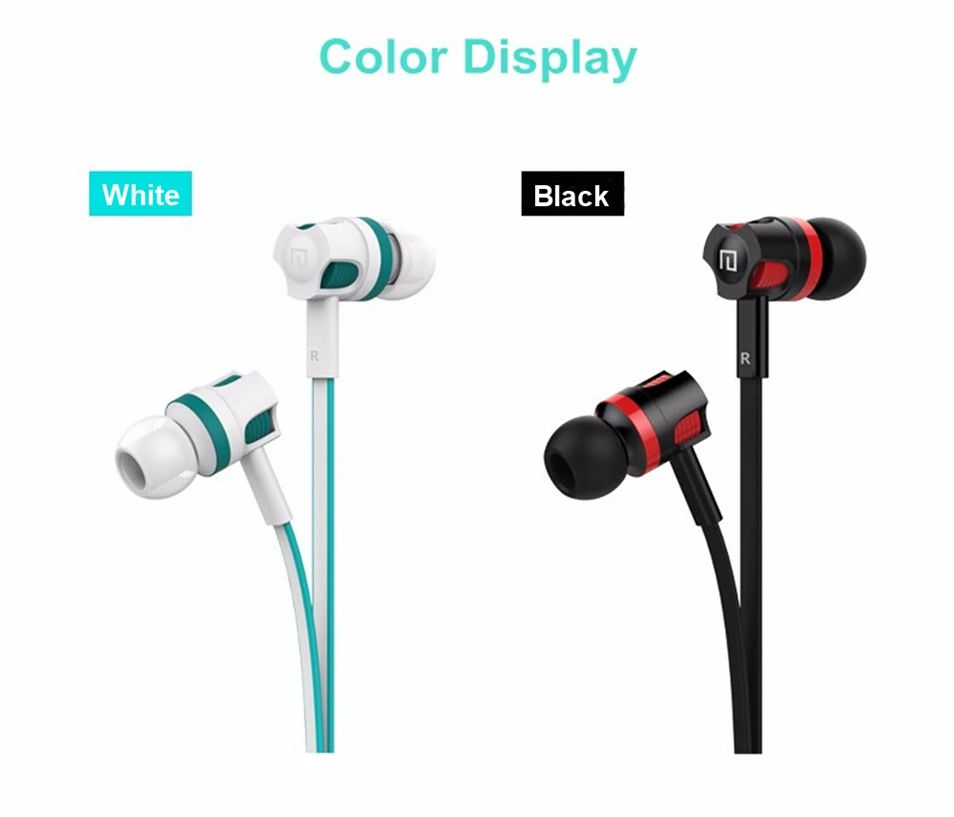 WhaY Wired 3.5mm Jack Earphone In Ear Flat Cable Stereo Bass Earbuds Headset with Mic for iPhone 6 Samsung Xiaomi Hifi Headphone (9)