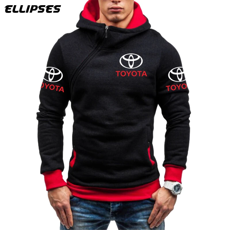 

Ford Mustang Men Hoodie Sweatshirt Spring Brand Mustang Logo Fleece Tracksuit Sudaderas Hombre Hip Hop Male Hooded Sportswear