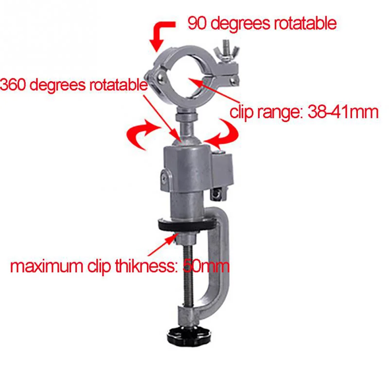 Зажим-на Точильщик держатель скамейка тиски мини электрическая дрель стенд 360 градусов вращающийся для деревообработки алюминия