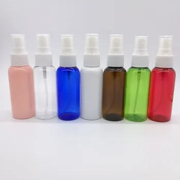 

7pcs/lot 50ml PET refillable perfume bottle, plastic mist spray bottle for cosmetic packaging