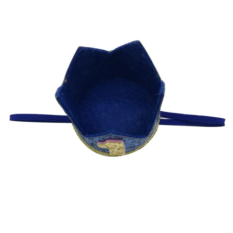 Baby Boy Birthday Headband Crown Hairband Baby Shower Hat Photo Prop kids 1st Birthday party Decoration 1Pcs