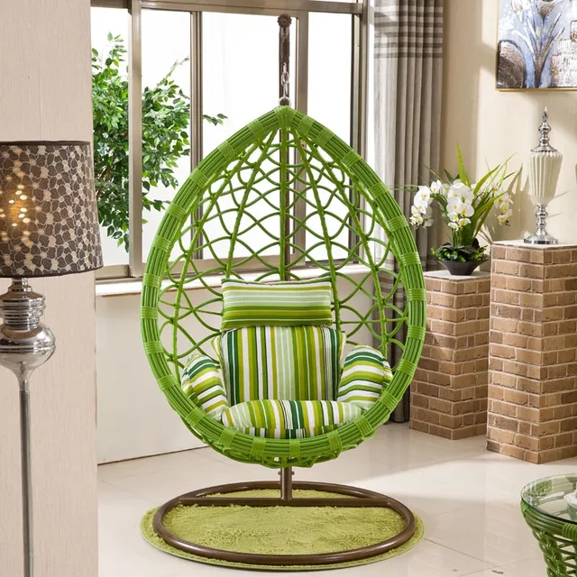 Flat Round Wicker Chair Rattan Basket Hanging Cradles Atmosphere Flat Round Wicker Chair Rattan Basket Hanging Cradles Atmosphere Swing Rocking Indoor Balcony