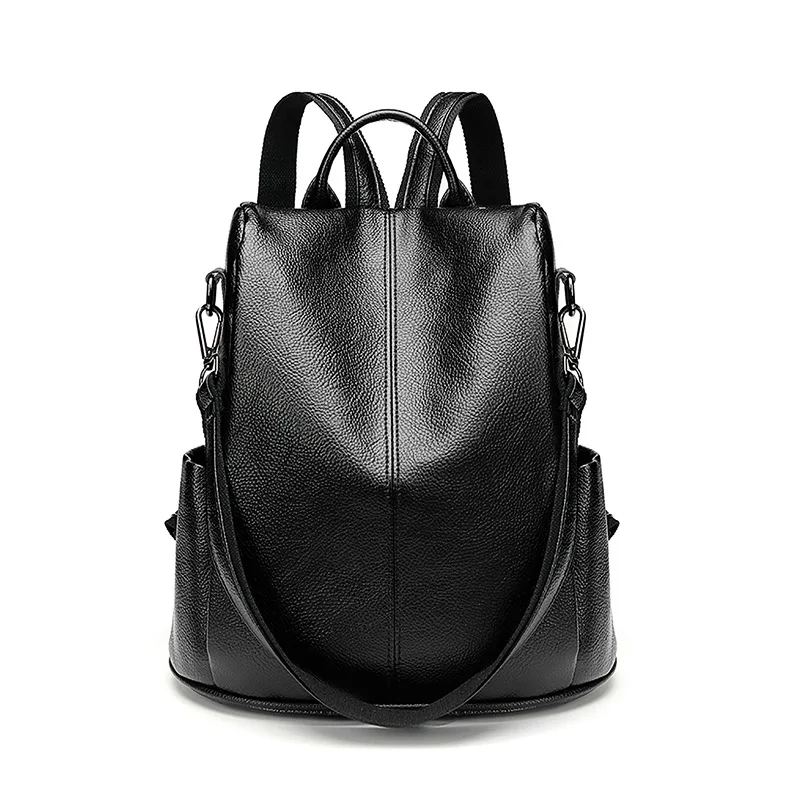 النساء متعددة الوظائف على ظهره جلد طبيعي عارضة حقيبة كتف كبيرة قدرة ، Backbag الإناث سستة حقيبة مدرسية السفر حقيبة C643 النساء متعددة الوظائف على ظهره جلد طبيعي عارضة حقيبة كتف كبيرة قدرة ، Backbag الإناث سستة حقيبة مدرسية السفر حقيبة C643