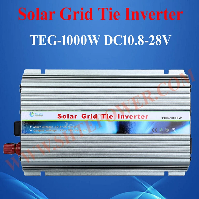 

DC 10.8V-28V to AC 90V-130V/190V-260V 1KW Solar Grid Tie 1000W Inverter
