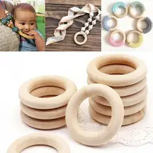 10 шт., натуральные кольца для детей, сделай сам, Деревянные ювелирные изделия, детские деревянные кольца для прорезывания зубов 15 20 30 65 70 мм, VUE5506