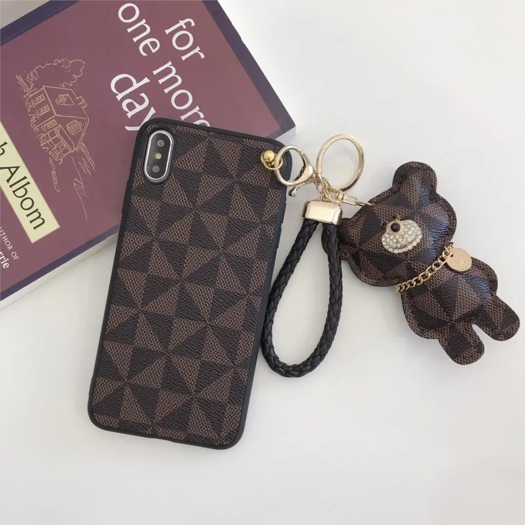 

Beyour fashion soft Bracket doll Hand Strap bear cute Mobile Phone Case for Meitu M6 M8 T8 bag coque