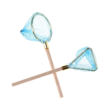

1:12 Dollhouse Mini Wood Fishing Net Model Doll Life Scene Decoration Outdoor Sports Toy Kid Child Gift Dolls Accessory 2PCS