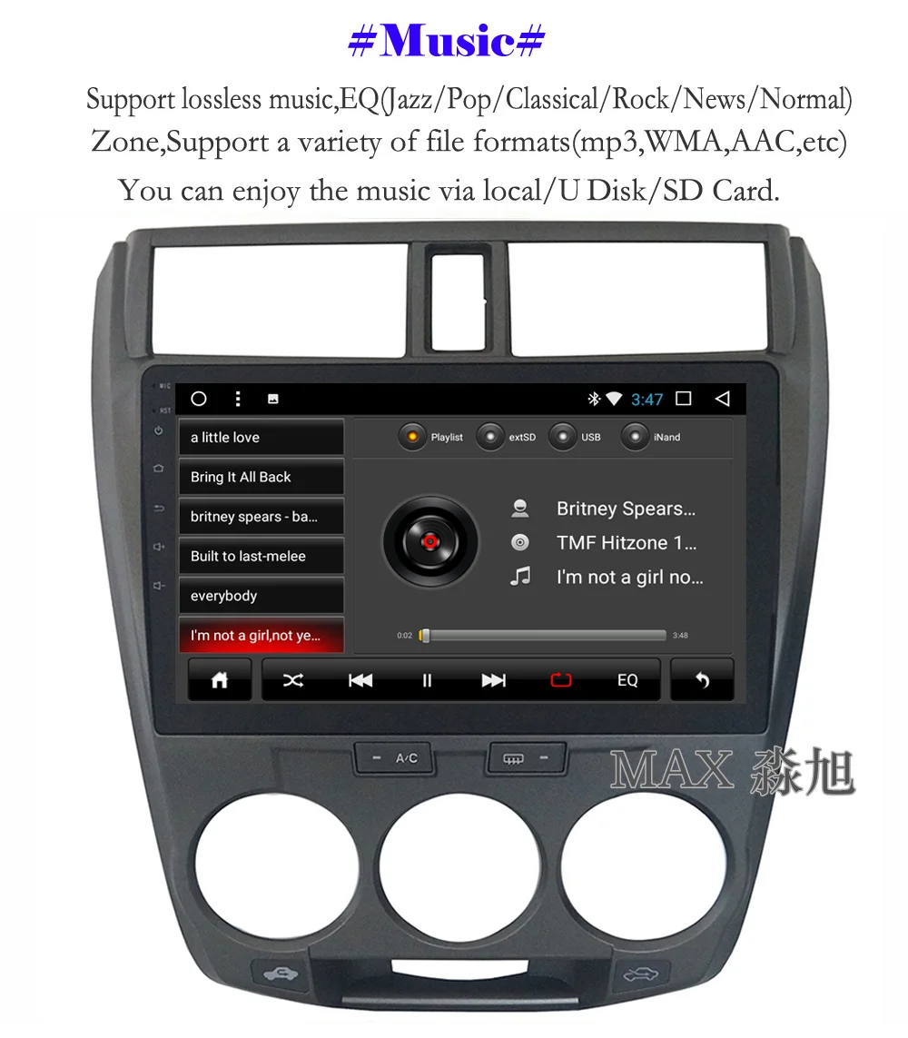 Excellent MAX IPS Screen 2.5D 2G RAM 32G ROM Android 8.1.0 Car DVD For Honda City 2008-2013 Car Radio RDS WiFi SWC GPS Free Map Bluetooth 7 Excellent MAX IPS Screen 2.5D 2G RAM 32G ROM Android 8.1.0 Car DVD For Honda City 2008-2013 Car Radio RDS WiFi SWC GPS Free Map Bluetooth 7